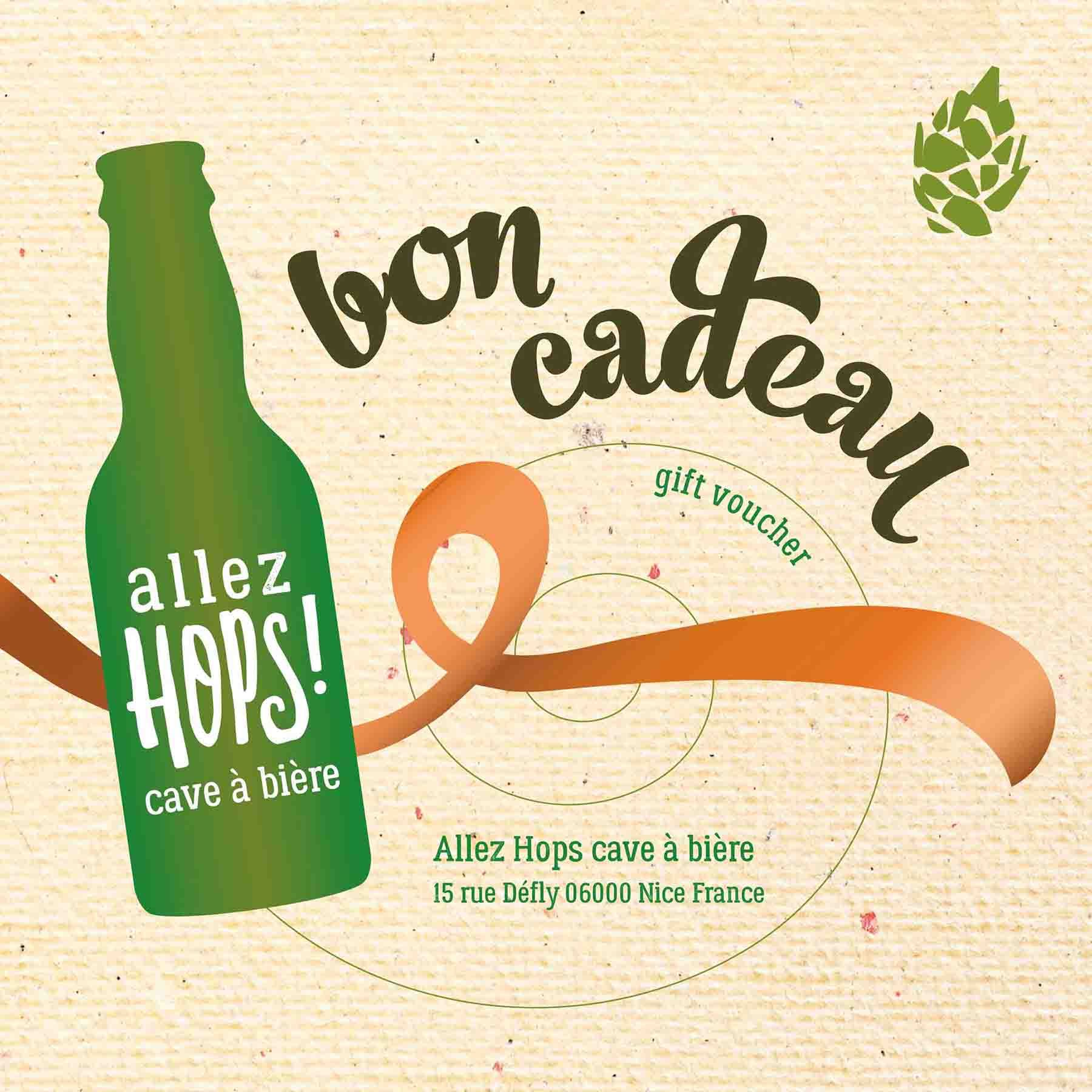 bon d'achat à offrir chez Allez Hops