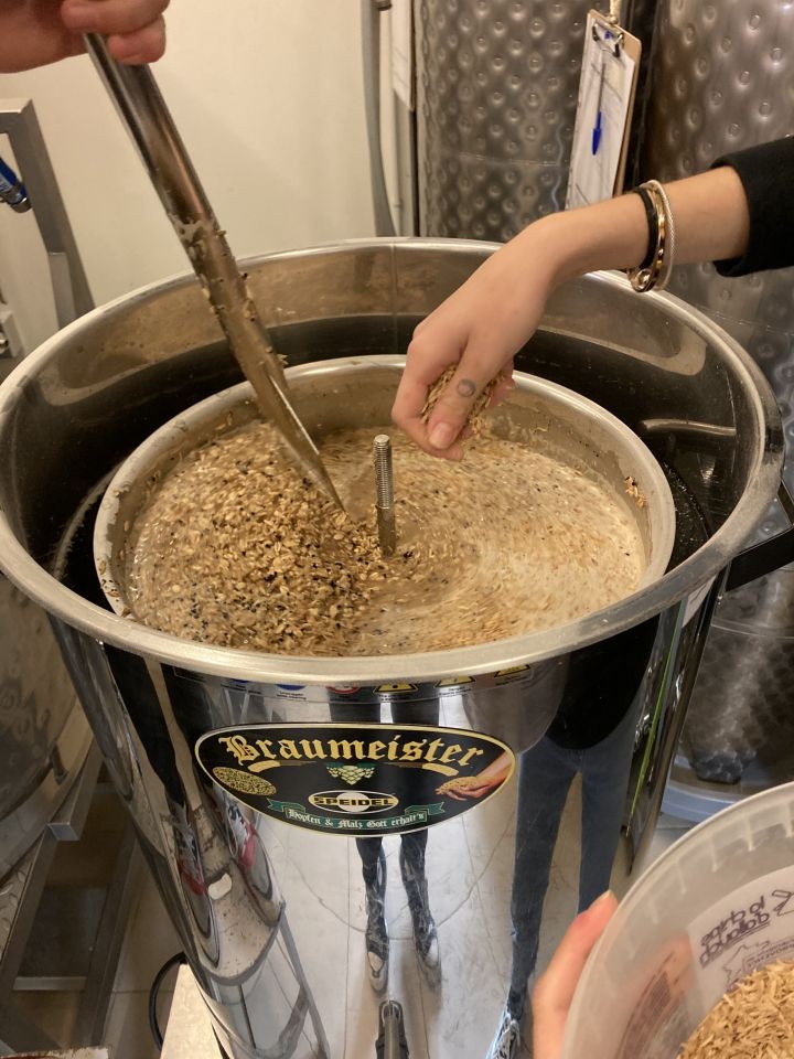 Brewing a double-mash chocolate imperial stout