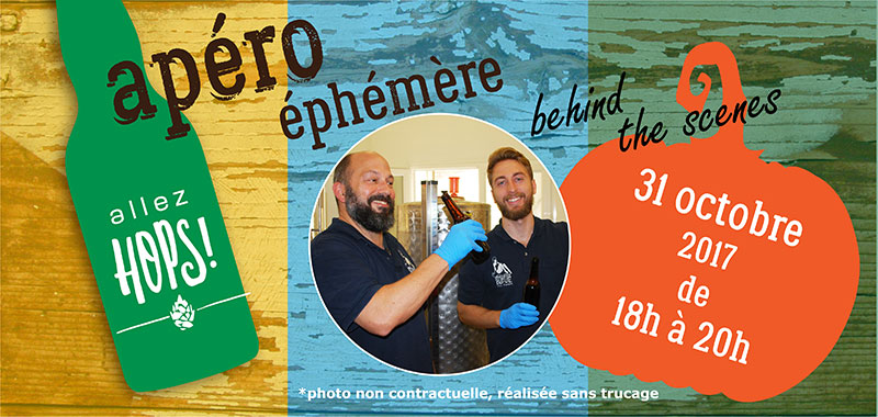 Apero Ephemere halloween allez hops cave à bière