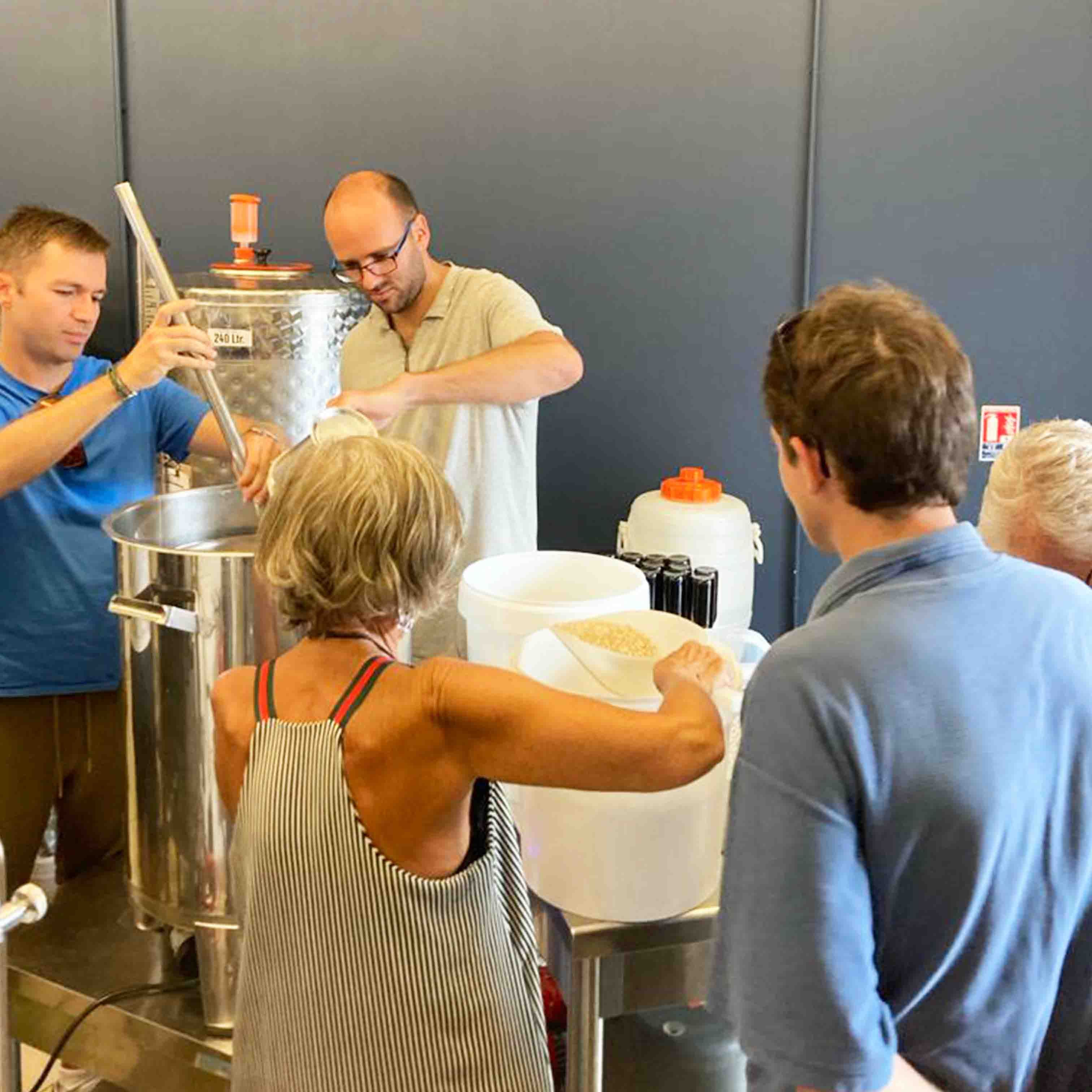 brewing workshop in small groups